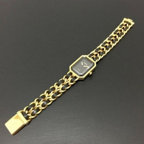 Auth CHANEL Watch Size L Gold Plate Quartz - Picture 4 of 10